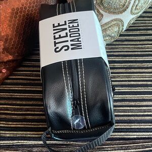Steve Madden Black Toiletry Bag